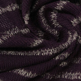 Light Grey Horizontal-Stripe Chunky Knit, Viscose, 205 gsm — photo 1
