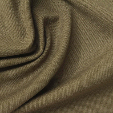 Heathered Brown-Green Marl Interlock Knit, Viscose-Nylon