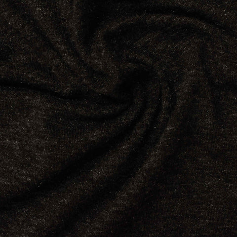 Dark Grey Marl Jersey Knit, Viscose, 170 gsm
