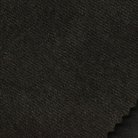 French Terry Fabric, 198 gsm, 195 cm — Black