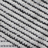 Black Horizontal-Stripe Chunky Knit, 305 gsm — photo 1