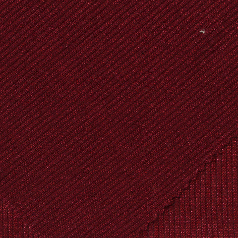 Red Marl Rib Knit, Viscose-Poly, 185 gsm