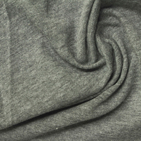 Polyester Cotton Jersey Knit Fabric, 140 gsm, 160 cm — Grey