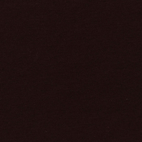 Polyester Cotton Stretch Rib Knit Fabric, 290 gsm, 165 cm — Brown