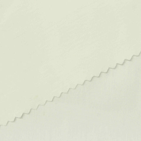Cotton Polyester Stretch Poplin Fabric, 125 gsm, 147 cm — White