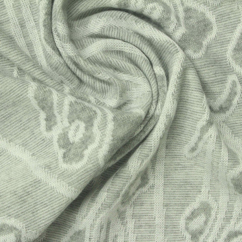 Dark Grey Grid Pointelle Knit, Poly-Viscose