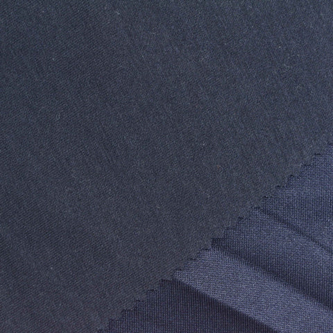 Polyester Stretch Scuba Knit Fabric, 403 gsm, 188 cm — Navy