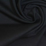 100% Cotton Interlock Knit Fabric, 195 gsm — Black — photo 1