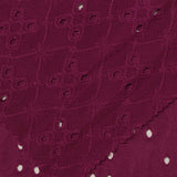 Magenta Eyelet Jacquard, Polyester — photo 1