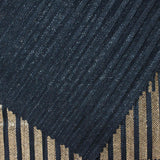 Dark Blue Stripes Rib Knit, Polyester, 186 gsm — photo 1