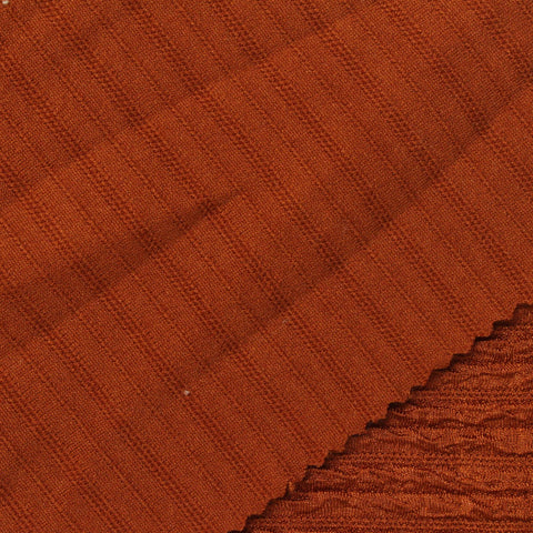 Jacquard Polyester Stretch Interlock Knit Fabric, 210 gsm, 150 cm — Orange