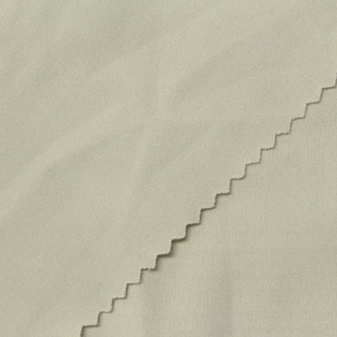 Brushed Polyester Stretch Sateen Fabric, 260 gsm — Khaki