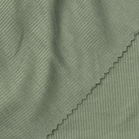 Sage Rib Knit, Viscose