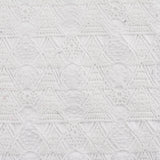 White Geometric-Diamond Jacquard, Cotton-Poly, 297 gsm — photo 1