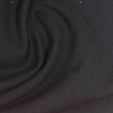 100% Polyester Interlock Knit Fabric, 250 gsm, 198 cm — Black — photo 1