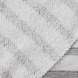 Grey Horizontal-Stripe Knit, Cotton-Poly — photo 1