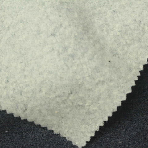 Brushed Cotton Polyester French Terry Fabric, 264 gsm, 170 cm — Grey