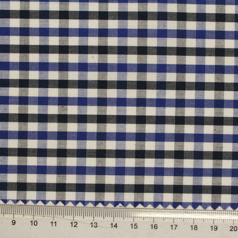 Blue Check Woven, Cotton