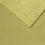 Polyester Cotton Stretch Fleece Fabric, 400 gsm, 185 cm — Khaki — photo 1