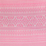 Pink Horizontal-Band Chunky Knit, Poly-Linen — photo 1