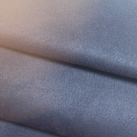 Blue-Grey Heathered-Marl Faux Suede, Polyester