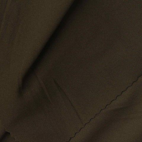 Brushed Polyester Stretch Sateen Fabric, 220 gsm, 152 cm — Brown