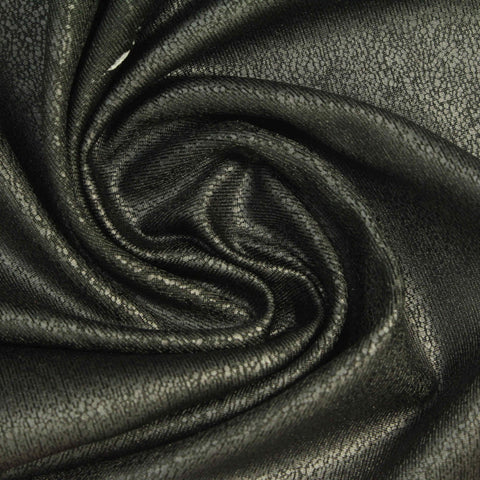 Dark Grey Textured Jacquard, Polyester, 226 gsm