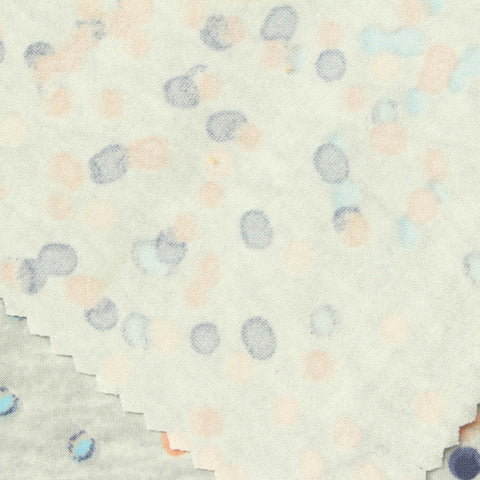 Blue Dots Jersey Knit, Polyester