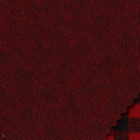 Red Check Jacquard, Polyester, 230 gsm