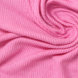 Viscose Stretch Rib Knit Fabric, 250 gsm, 140 cm — Pink — photo 1