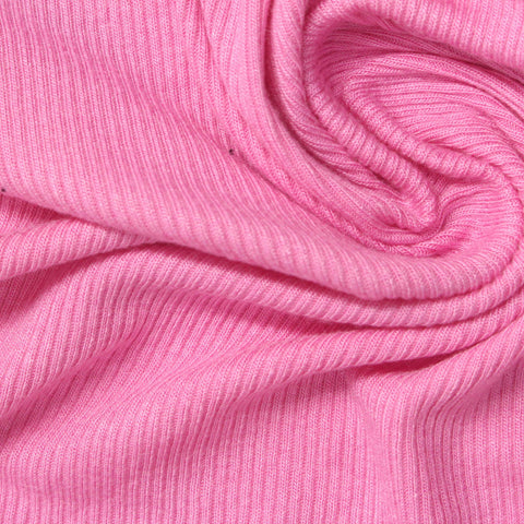 Pink Rib Knit, Viscose