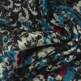 Black Abstract Chunky Knit, Polyester, 205 gsm — photo 1