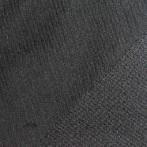 Dark Grey Heathered-Marl Scuba Knit, Poly-Viscose, 280 gsm