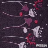 Plum Floral Knit, Polyester — photo 1
