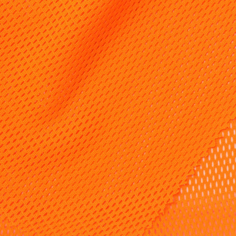 100% Polyester Mesh Fabric, 100 gsm, 150 cm — Orange