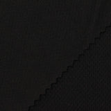 100% Polyester Interlock Knit Fabric, 173 gsm, 170 cm — Black — photo 1