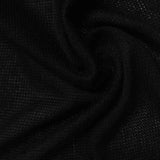 Chunky Knit Fabric, 152 gsm, 170 cm — Black — photo 1