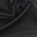 Nylon Viscose Stretch Scuba Knit Fabric, 258 gsm, 165 cm — Black — photo 1