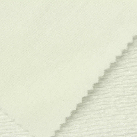 Jacquard Polyester Stretch Crepe Fabric, 356 gsm — Beige
