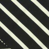 Black Horizontal-Stripe Ponte Knit, Viscose-Nylon, 320 gsm, 158 cm — photo 1