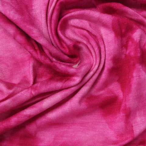 Pink Tie-Dye Jersey Knit, Viscose, 180 gsm, 160 cm