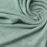 Viscose Stretch Rib Knit Fabric, 210 gsm, 130 cm — Green — photo 1