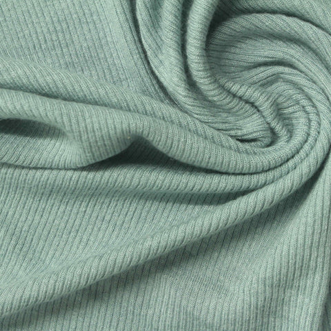 Sage Rib Knit, Viscose