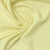 Tencel Lyocell Acetate Stretch Rib Knit Fabric, 210 gsm, 155 cm — Yellow — photo 1