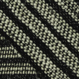 Black Horizontal-Stripe Chunky Knit, Polyester, 240 gsm — photo 1