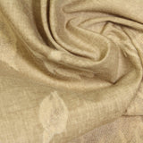 Beige Floral Voile, Polyester — photo 1