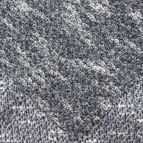 Dark Blue Marl Chunky Knit, Poly-Cotton, 186 gsm