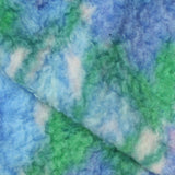 Blue Abstract Fleece, Poly-Cotton — photo 1