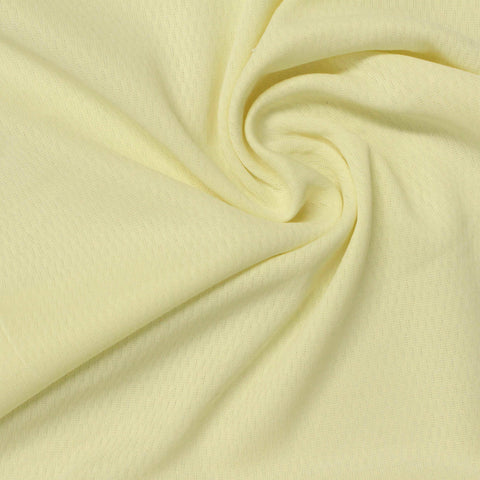 100% Polyester Birdseye Knit Fabric, 120 gsm — Yellow