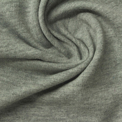 Grey Heathered-Marl French Terry, 215 gsm